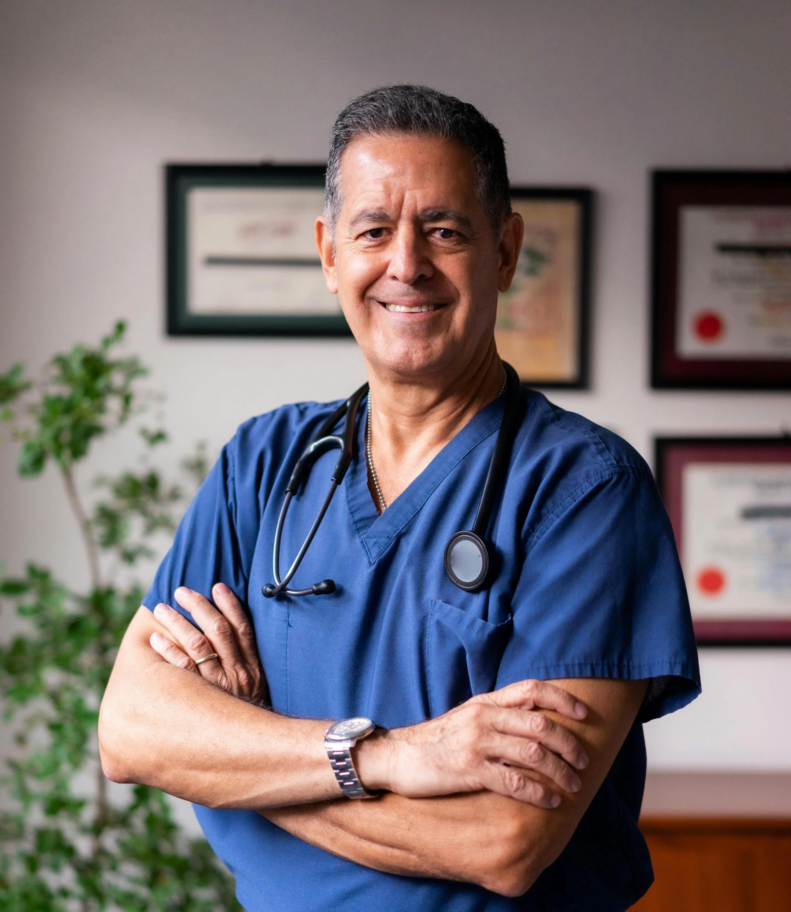 Confident physician portrait